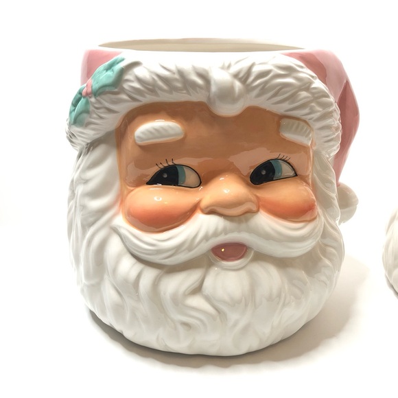 Retro Christmas inspired Santa nesting Jars Set of 2 - Picture 4 of 13
